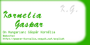 kornelia gaspar business card
